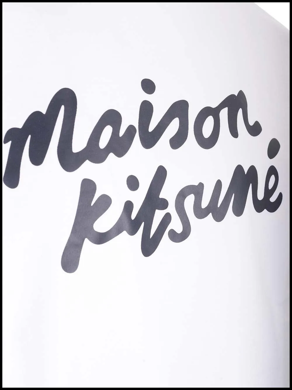 MAISON KITSUNE  |Crew Neck Cotton Short Sleeves Logo Designers