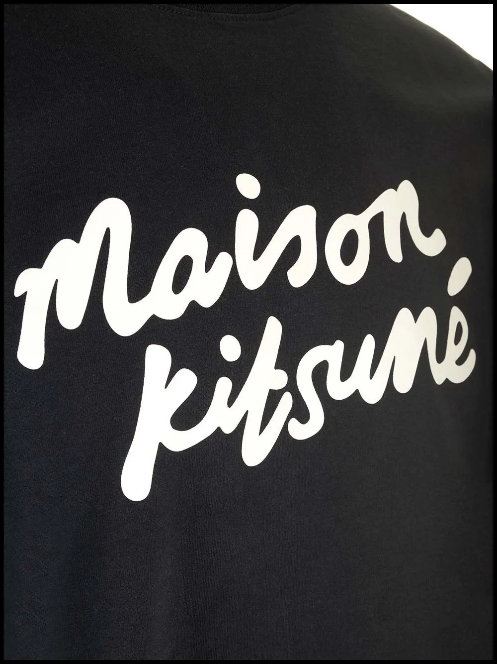 MAISON KITSUNE  |Crew Neck Cotton Short Sleeves Logo Designers