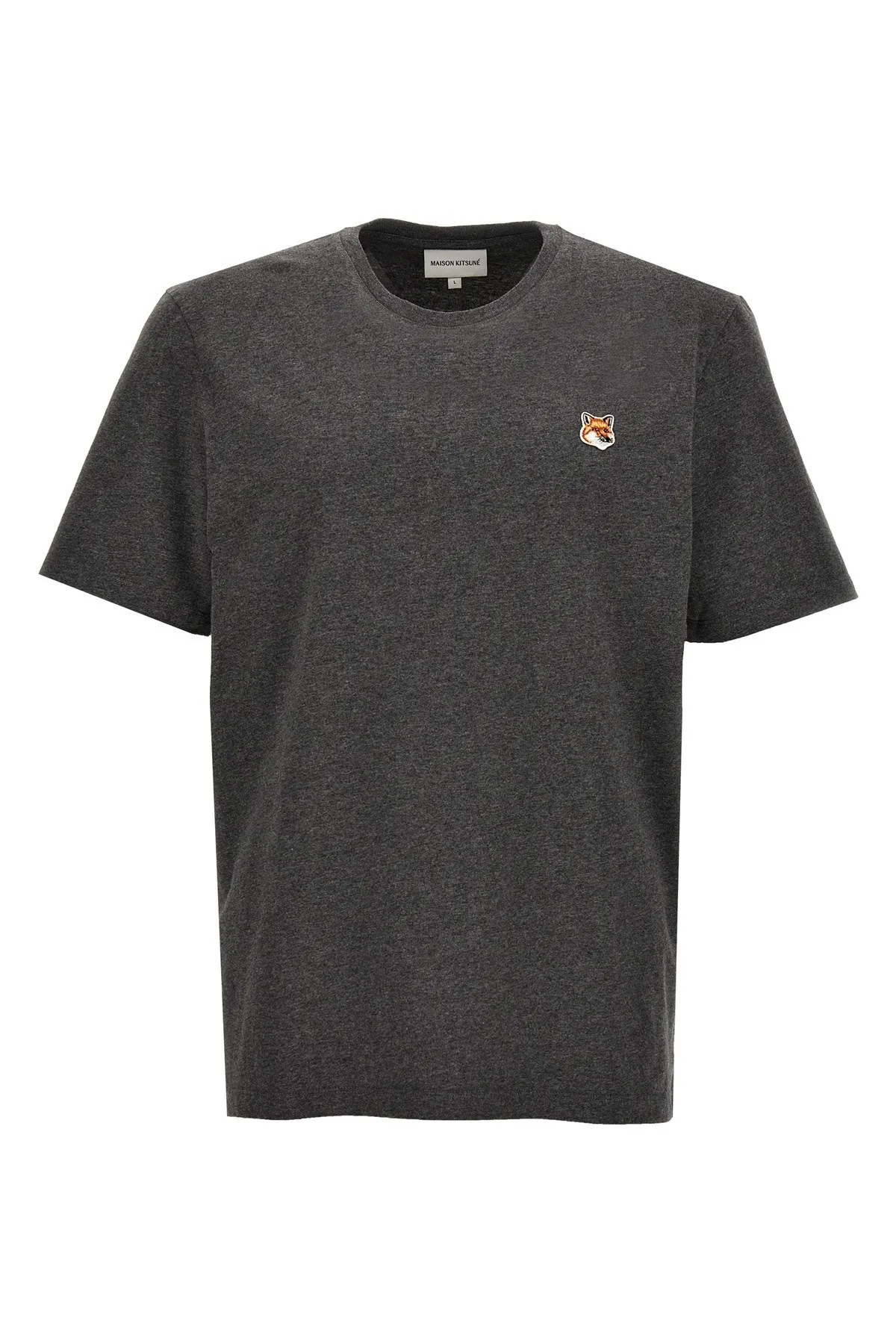 MAISON KITSUNE  |Crew Neck Plain Other Animal Patterns Cotton Short Sleeves