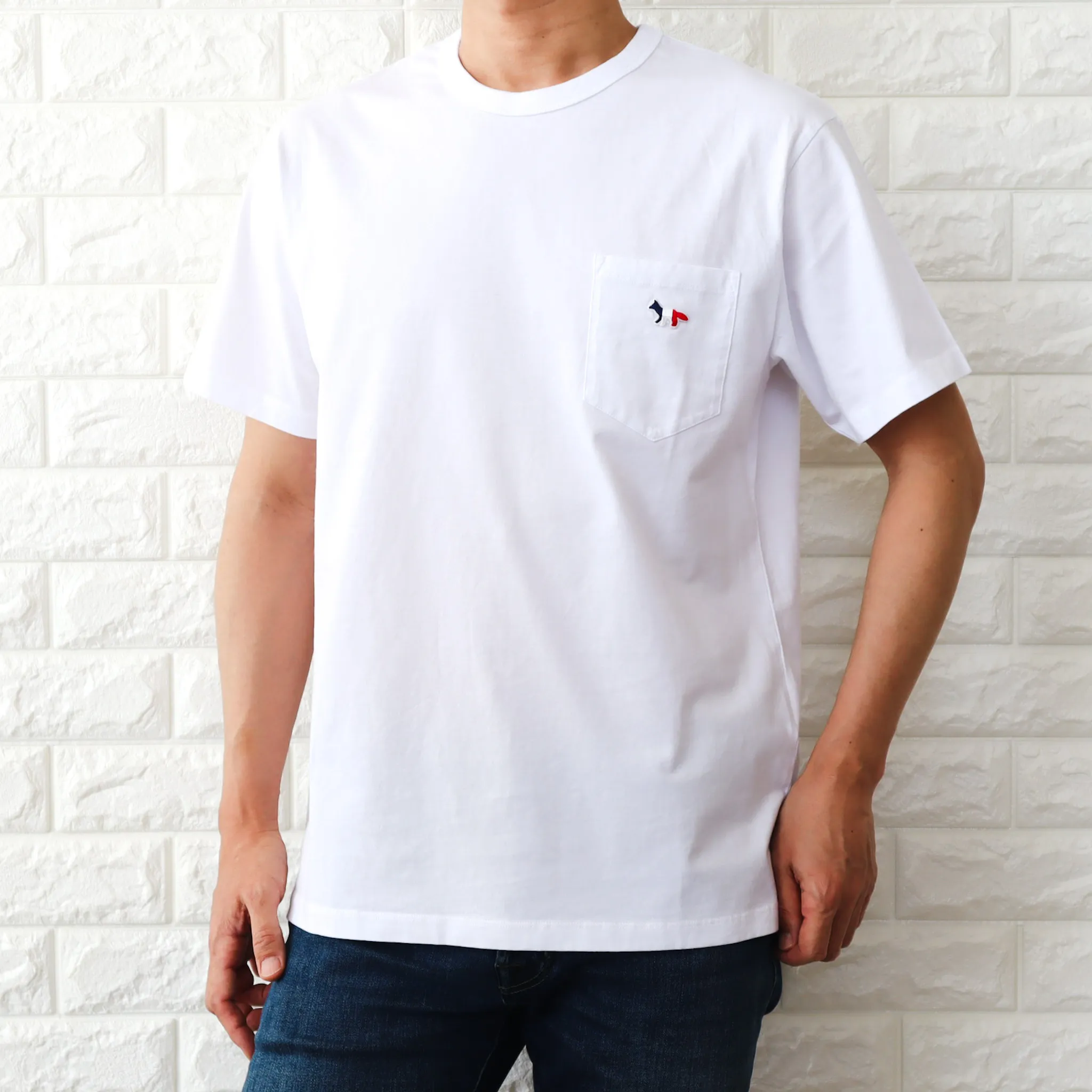 MAISON KITSUNE  |Crew Neck Unisex Plain Cotton Short Sleeves Logo Designers