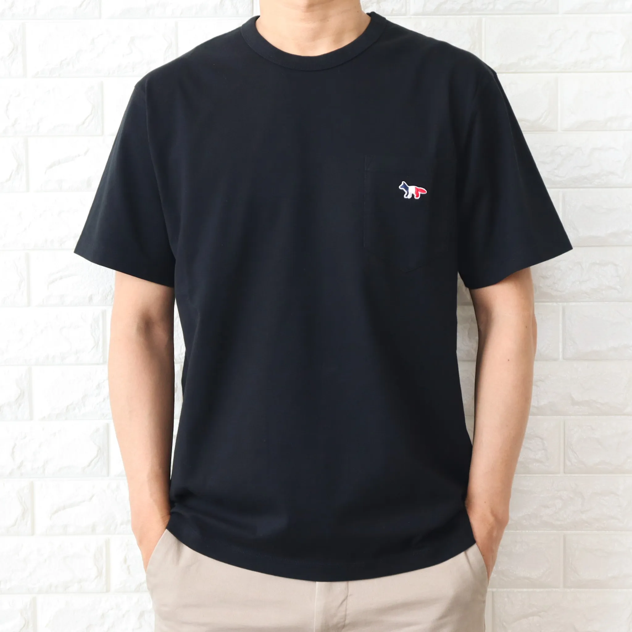 MAISON KITSUNE  |Crew Neck Unisex Plain Cotton Short Sleeves Logo Designers