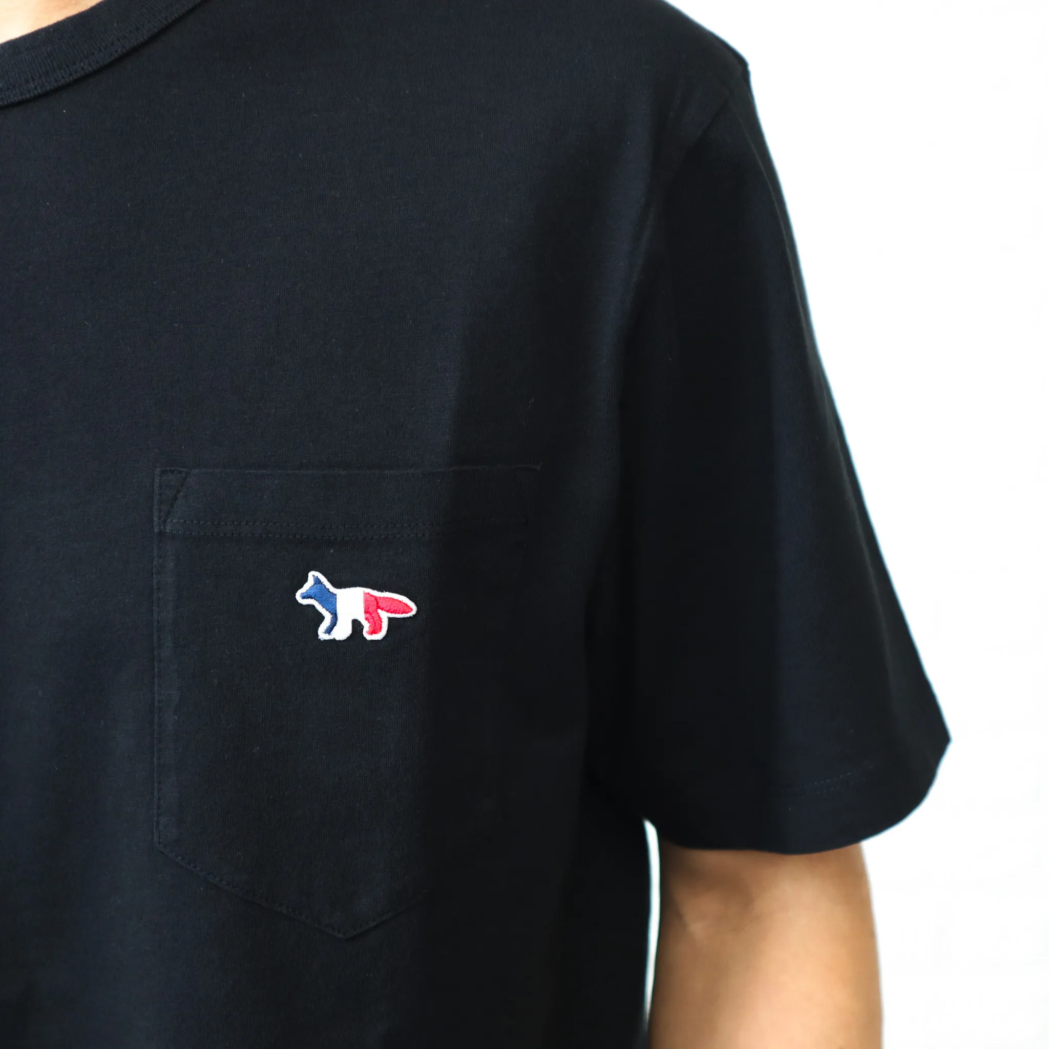 MAISON KITSUNE  |Crew Neck Unisex Plain Cotton Short Sleeves Logo Designers