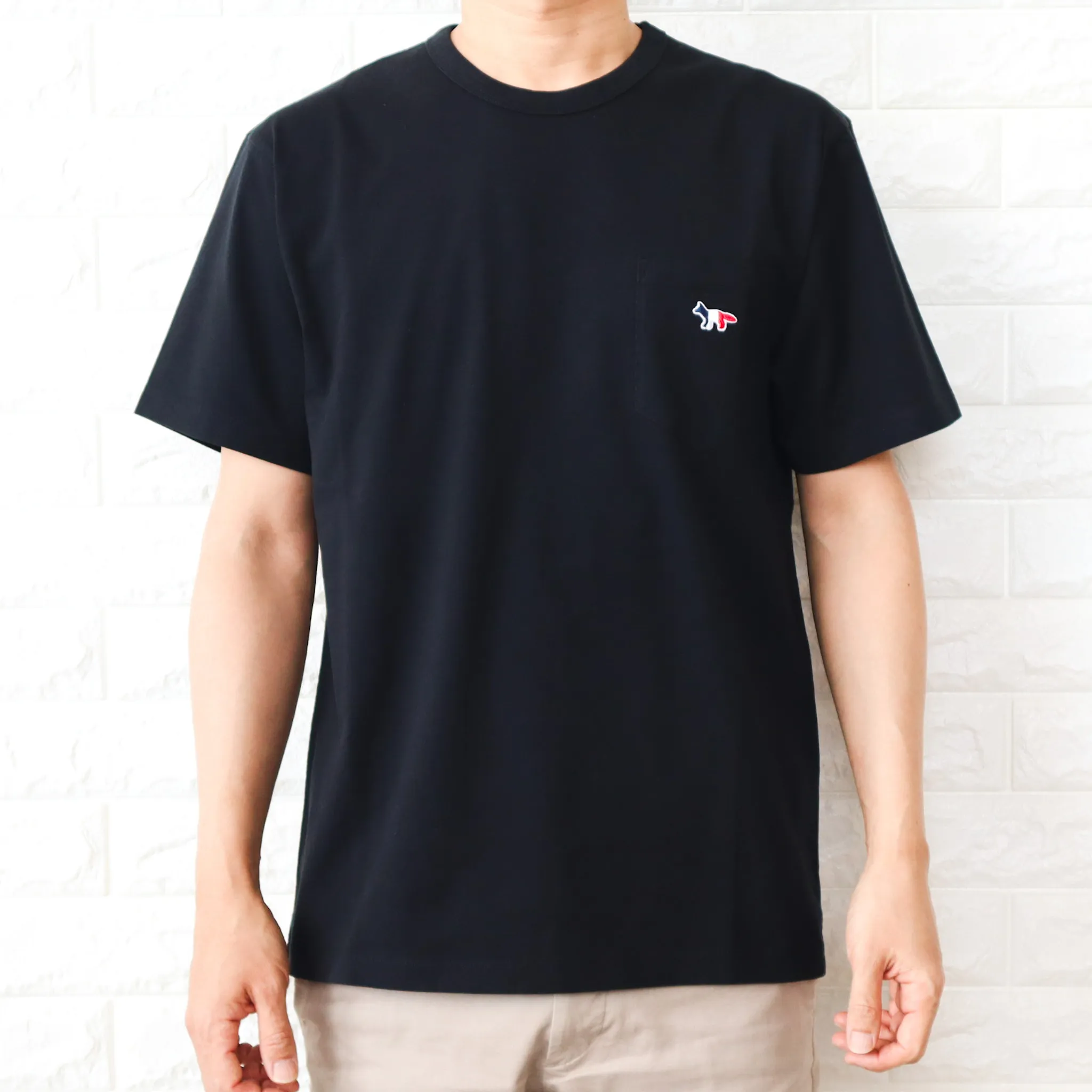 MAISON KITSUNE  |Crew Neck Unisex Plain Cotton Short Sleeves Logo Designers