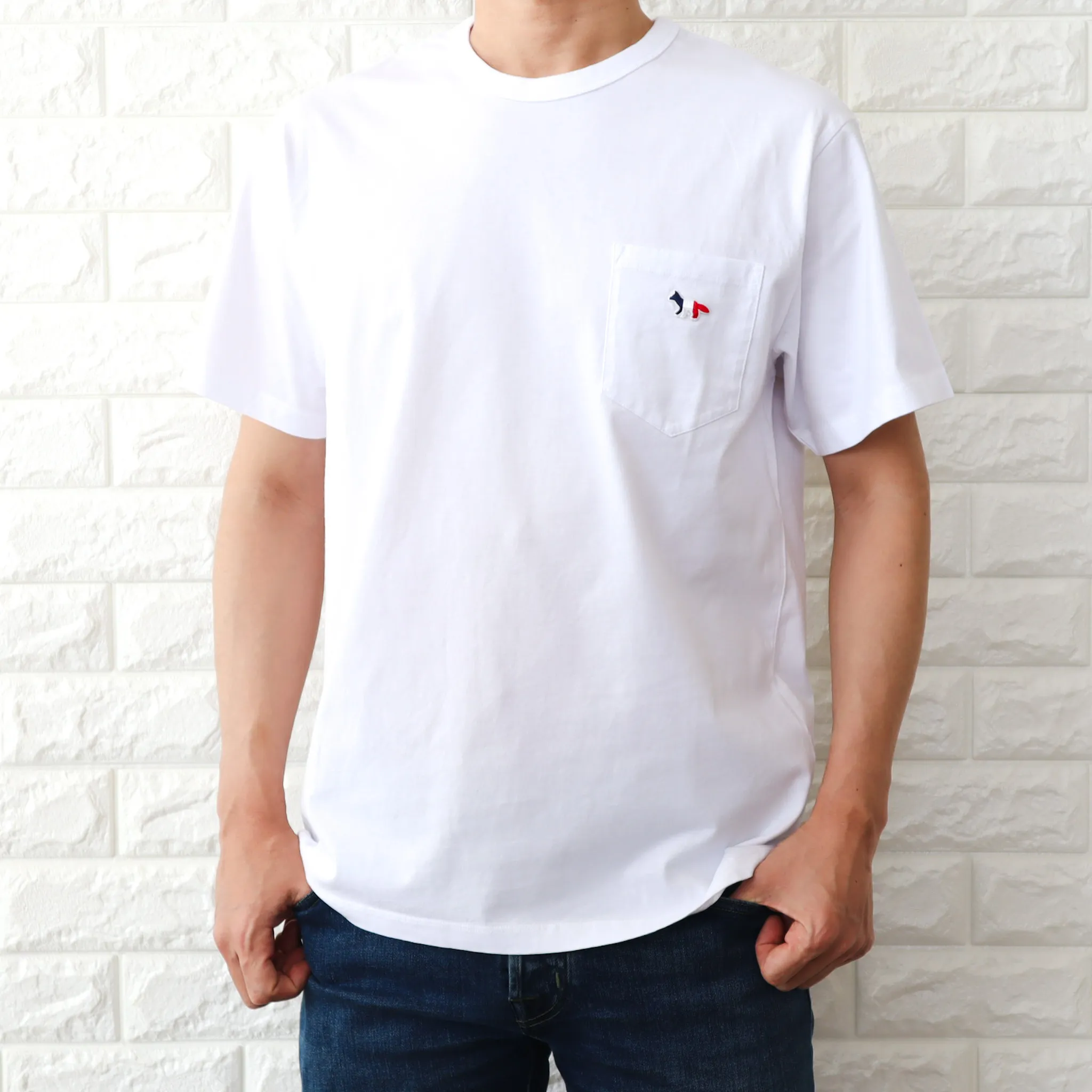 MAISON KITSUNE  |Crew Neck Unisex Plain Cotton Short Sleeves Logo Designers