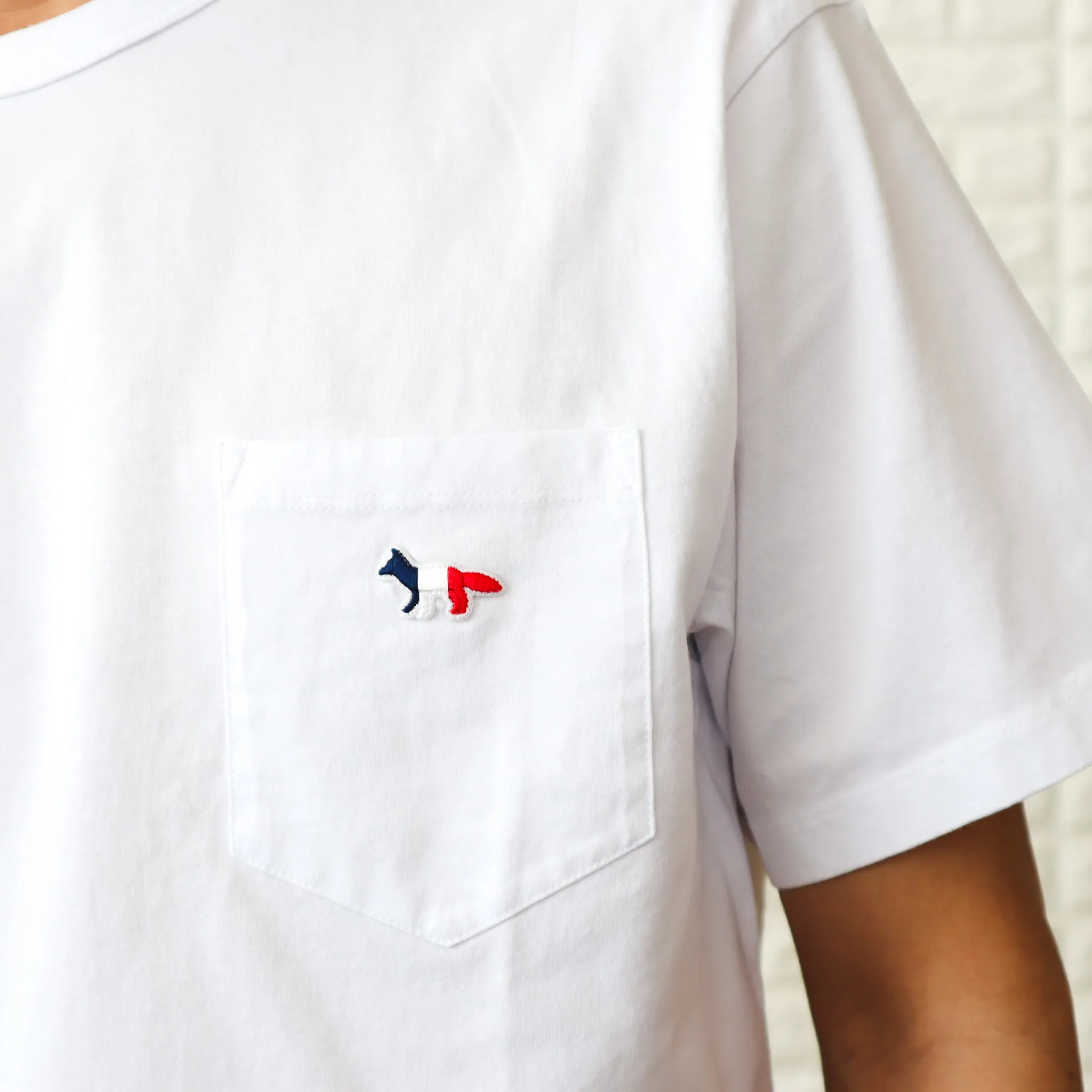 MAISON KITSUNE  |Crew Neck Unisex Plain Cotton Short Sleeves Logo Designers