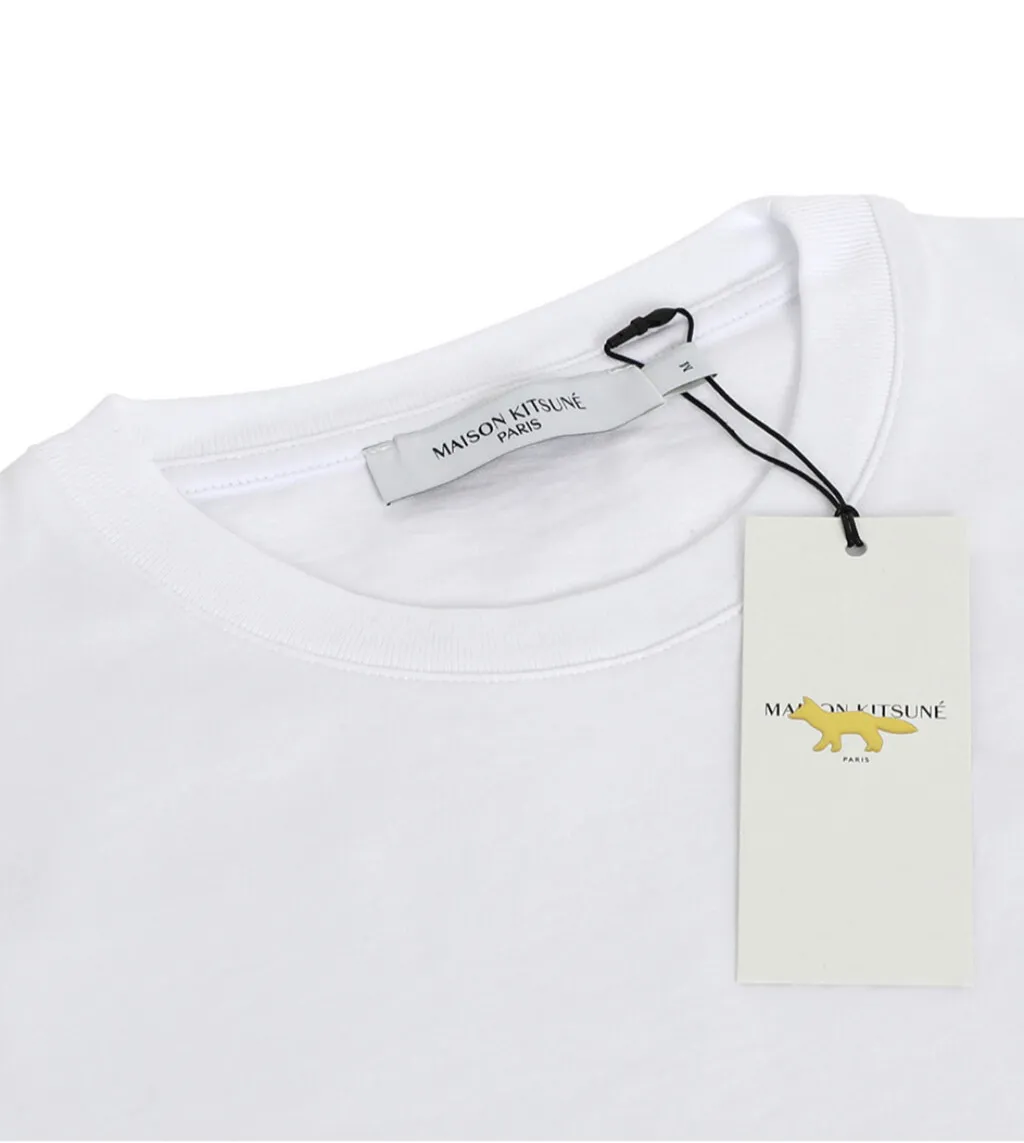 MAISON KITSUNE  |Street Style Cotton Short Sleeves Logo Designers T-Shirts