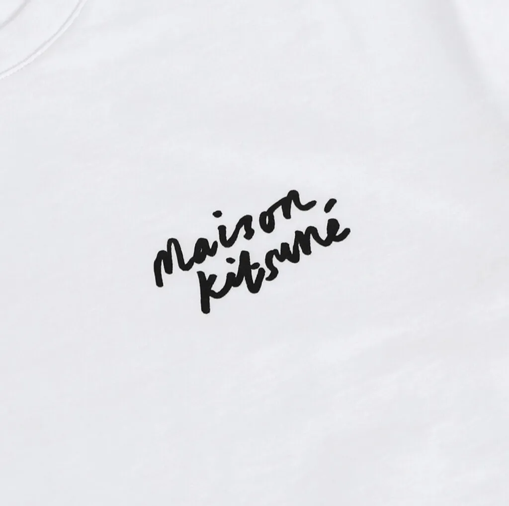 MAISON KITSUNE  |Street Style Cotton Short Sleeves Logo Designers T-Shirts