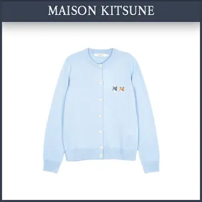 MAISON KITSUNE  |Street Style Logo Cardigans