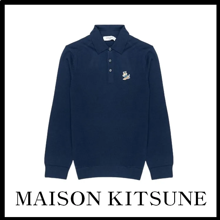 MAISON KITSUNE  |Street Style Logo Designers Polos