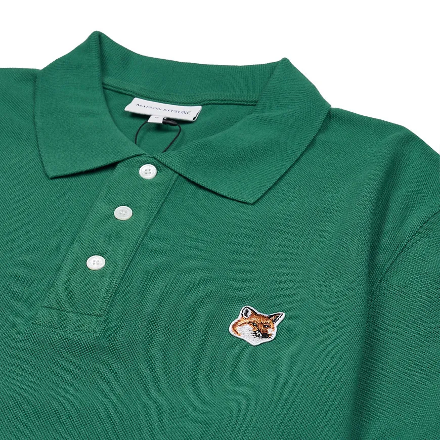 MAISON KITSUNE  |Street Style Short Sleeves Logo Designers Polos