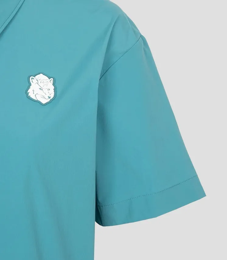 MAISON KITSUNE  |Street Style Short Sleeves Logo Shirts & Blouses