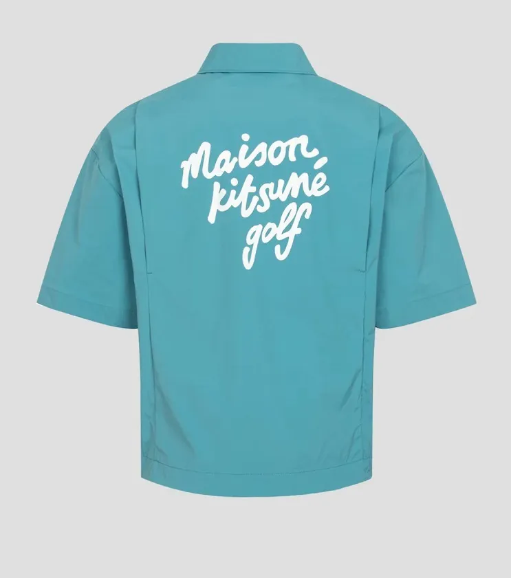 MAISON KITSUNE  |Street Style Short Sleeves Logo Shirts & Blouses