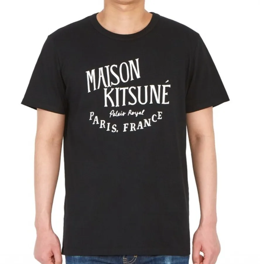 MAISON KITSUNE  |Unisex Street Style Logo Designers T-Shirts