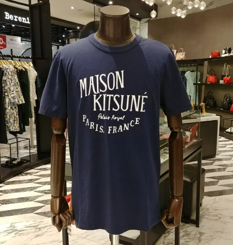 MAISON KITSUNE  |Unisex Street Style Logo Designers T-Shirts