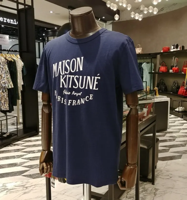 MAISON KITSUNE  |Unisex Street Style Logo Designers T-Shirts