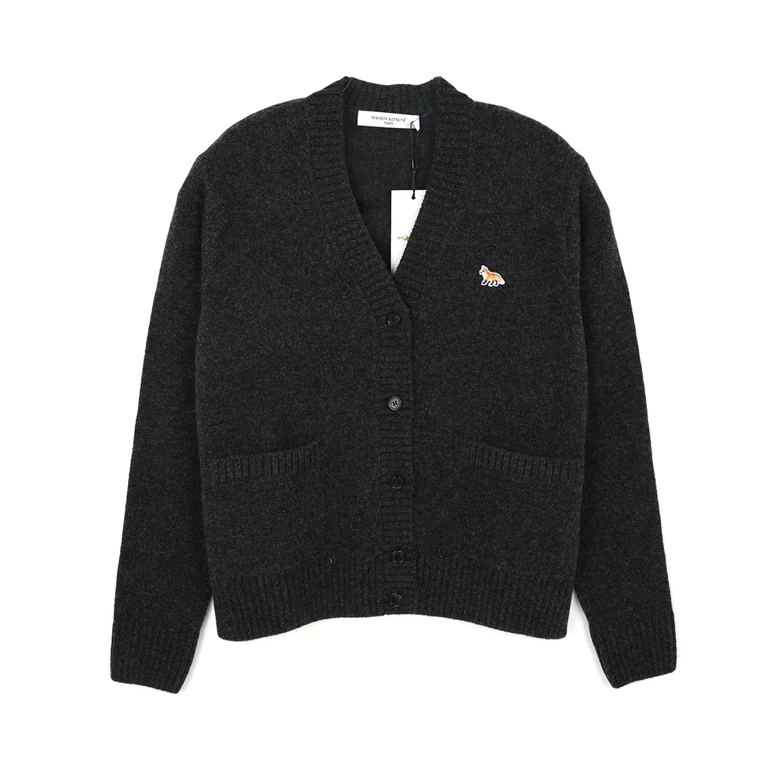 MAISON KITSUNE  |Unisex Street Style Long Sleeves Logo Cardigans