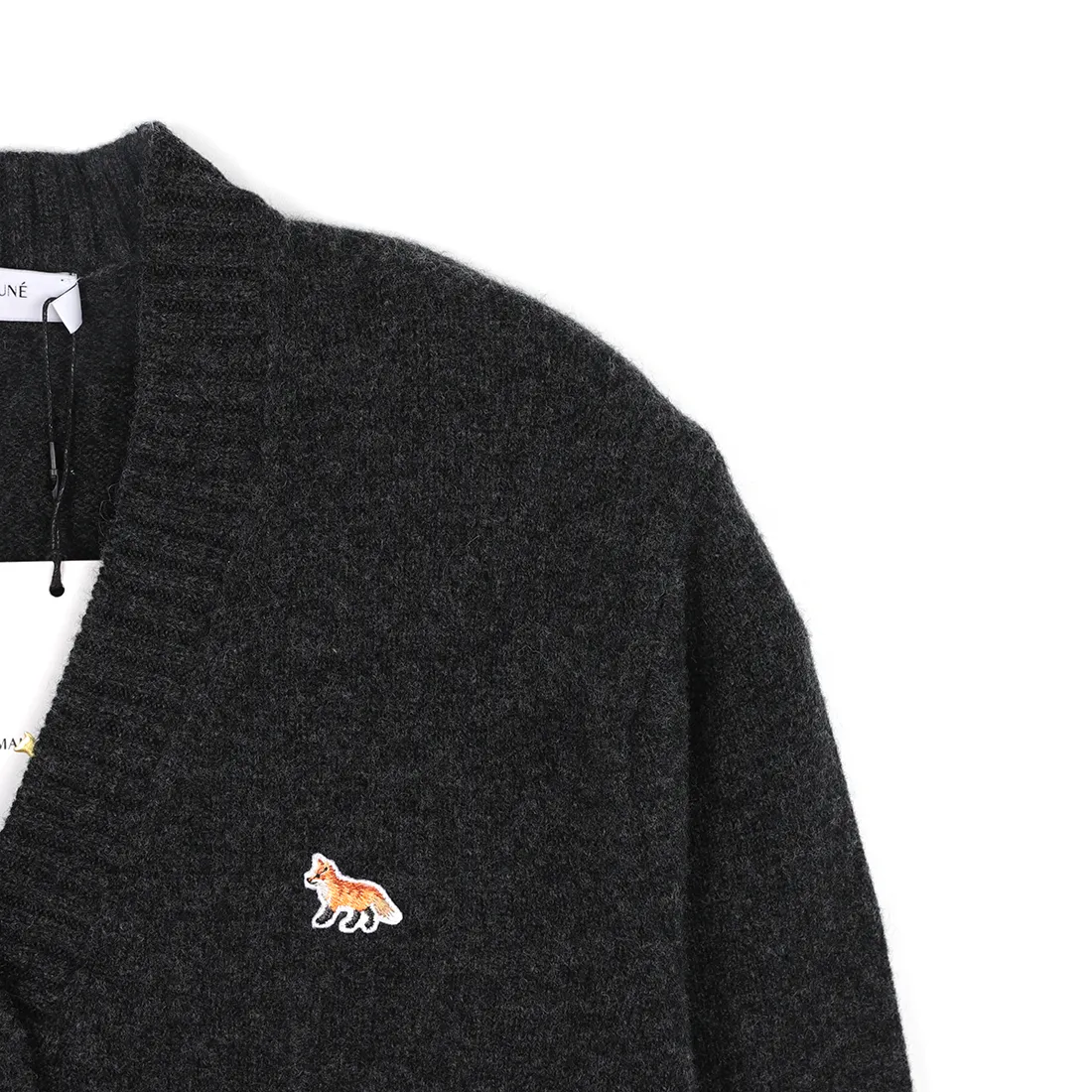 MAISON KITSUNE  |Unisex Street Style Long Sleeves Logo Cardigans