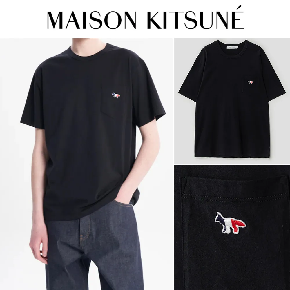 MAISON KITSUNE  |Unisex Street Style Plain Other Animal Patterns Logo