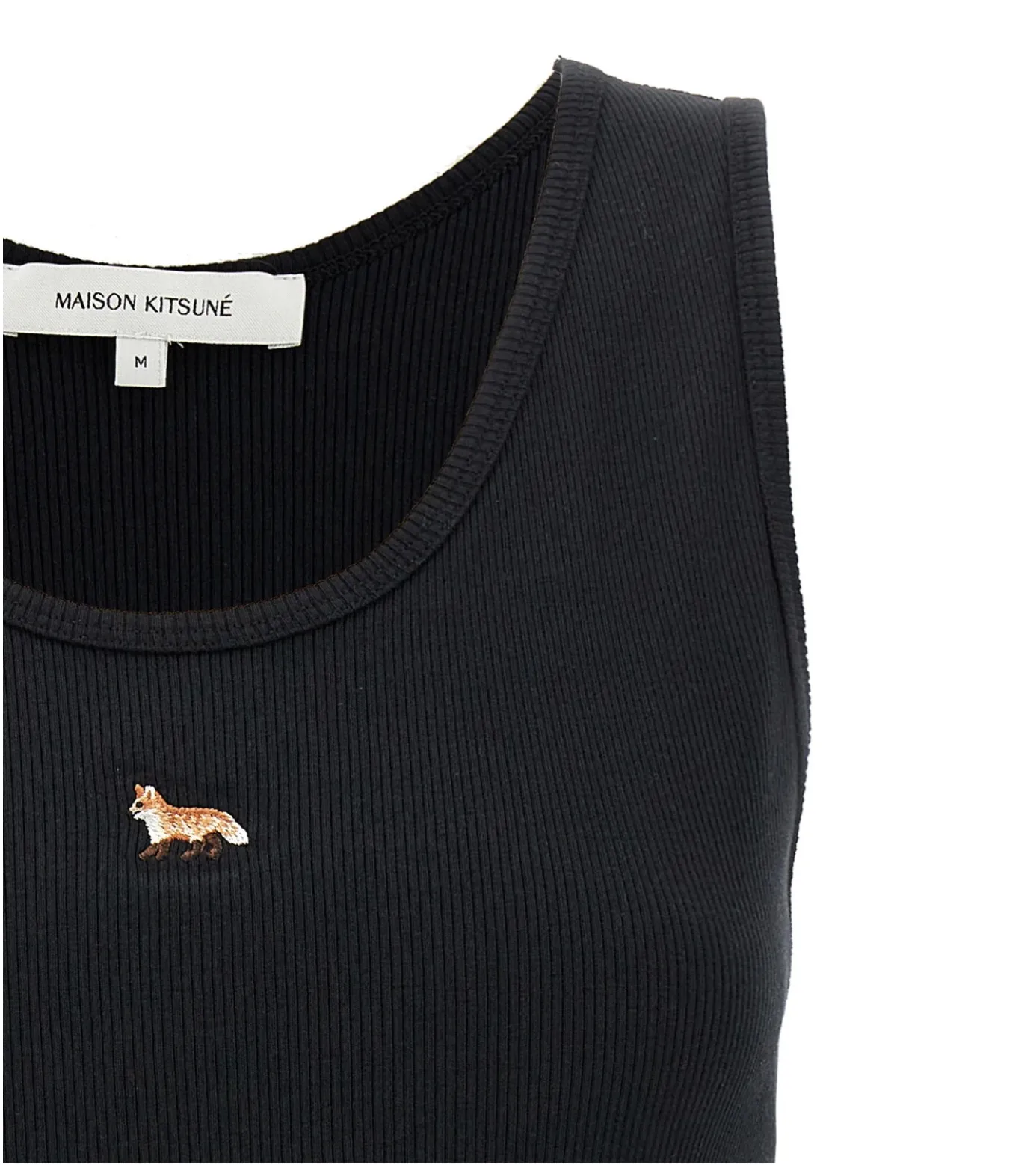 MAISON KITSUNE  |Unisex Street Style U-Neck Plain Cotton Logo