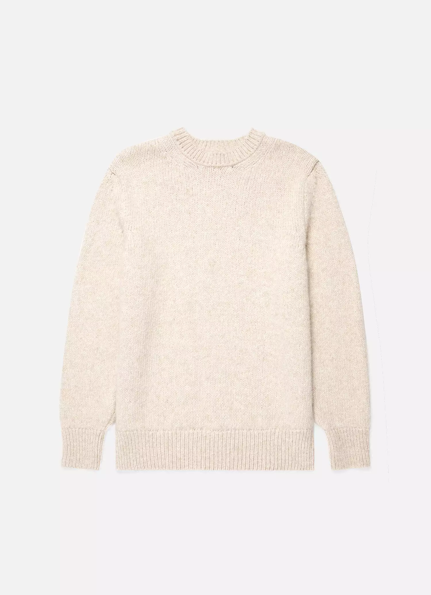 Men's Alpaca Wool Jumper in Ecru