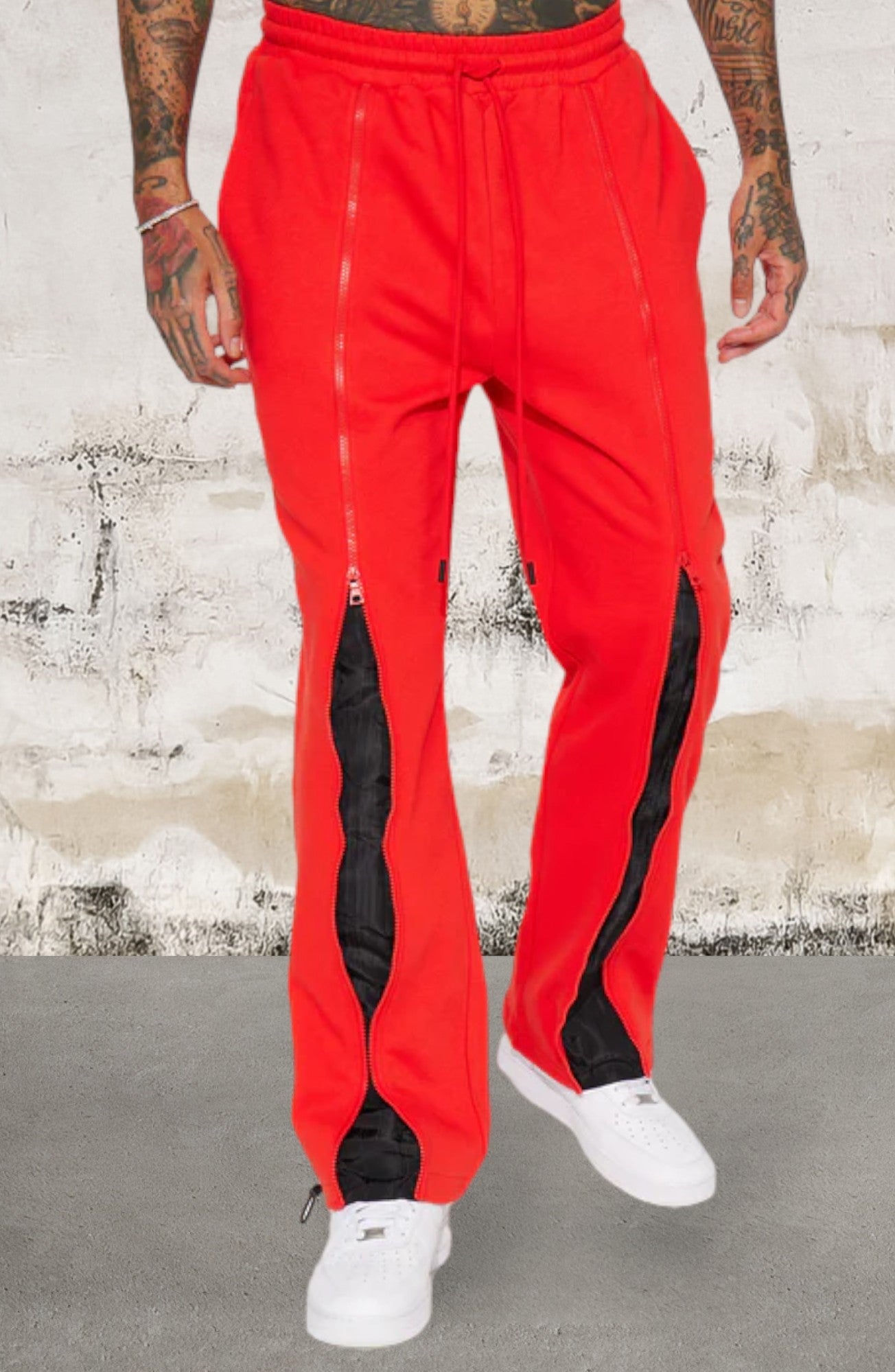 Men's Elastic Waist Zippers Sweatpant