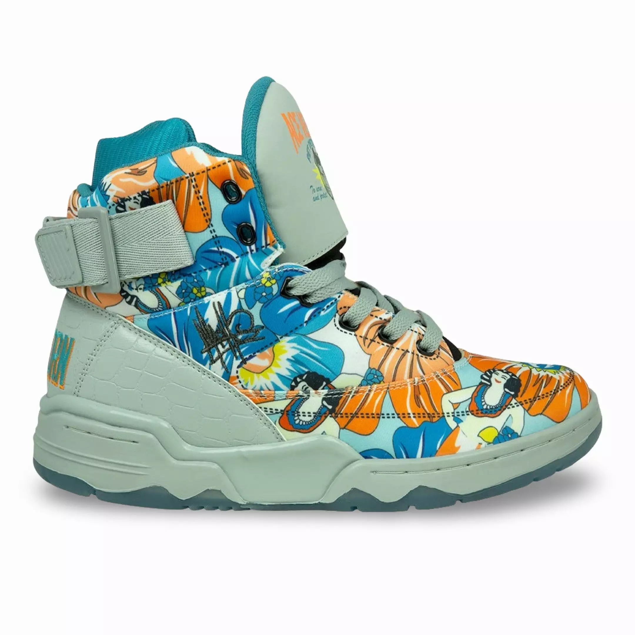 (Men's) Ewing Athletics x Ace Ventura x Mache 33 Hi 'Pet Detective / Hawaiian Shirt' Multi-Color 1BM00588-055