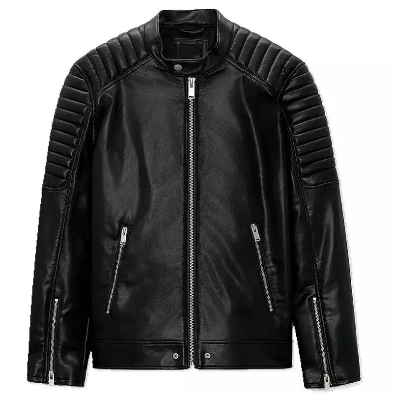 Men's Imitation leather motorcycle leather jacket