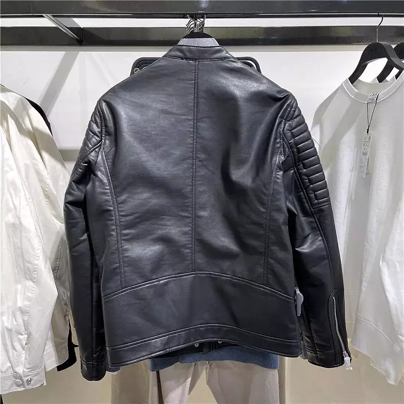 Men's Imitation leather motorcycle leather jacket