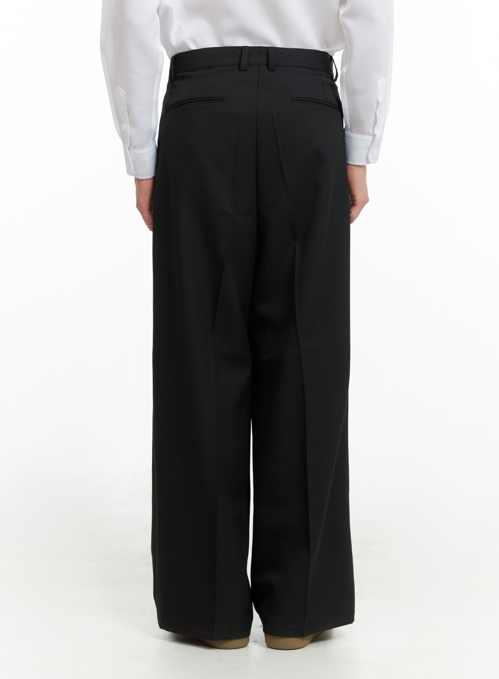 Men's Pintuck Wide Fit Tailored Pants IA402