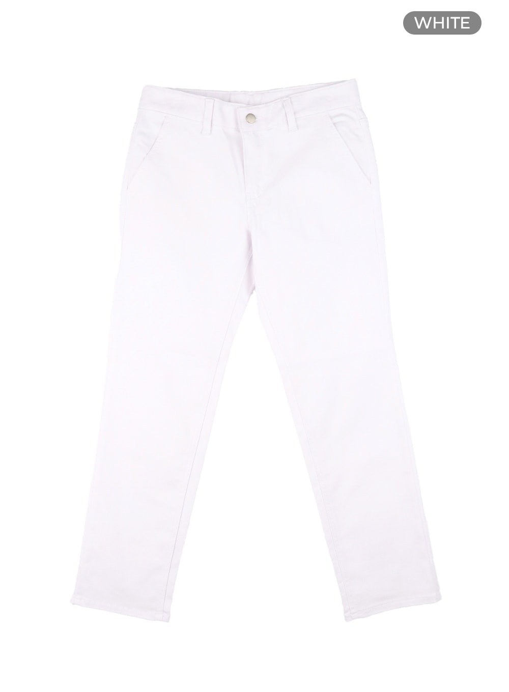 Men's Solid Cotton Straight Pants IA401