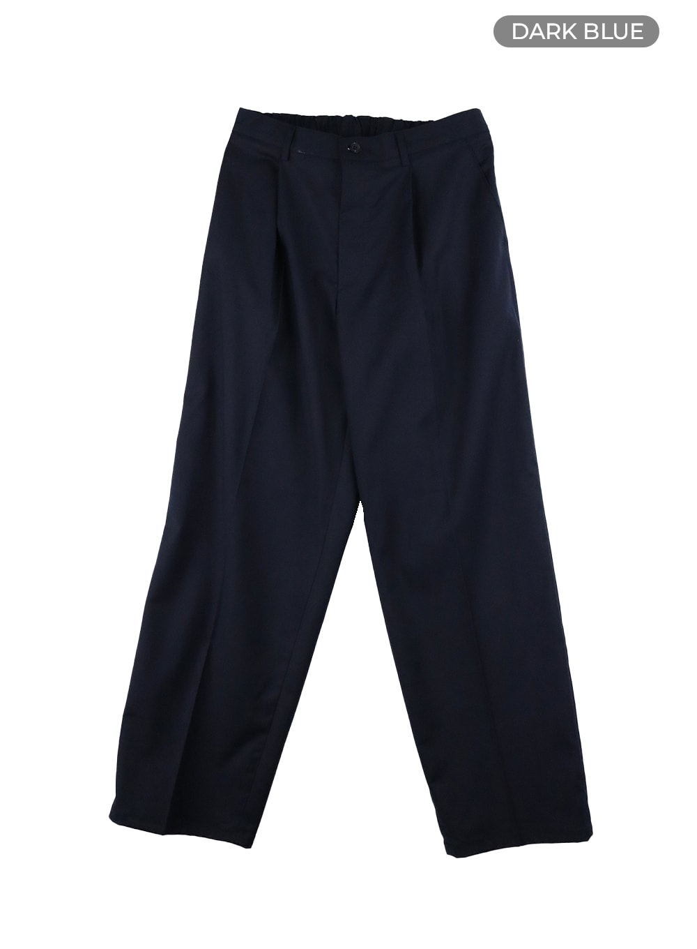 Men's Solid Straight Pintuck Pants IA401