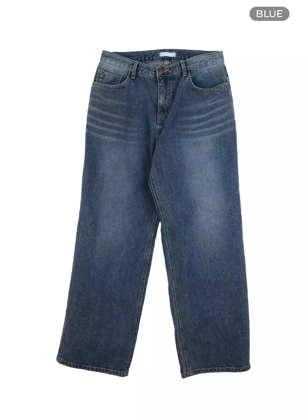 Men's Washed Denim Wide Fit Jeans IA402