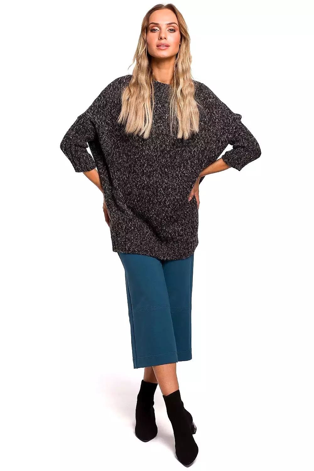 Moe Oversize Sweater Charcoal