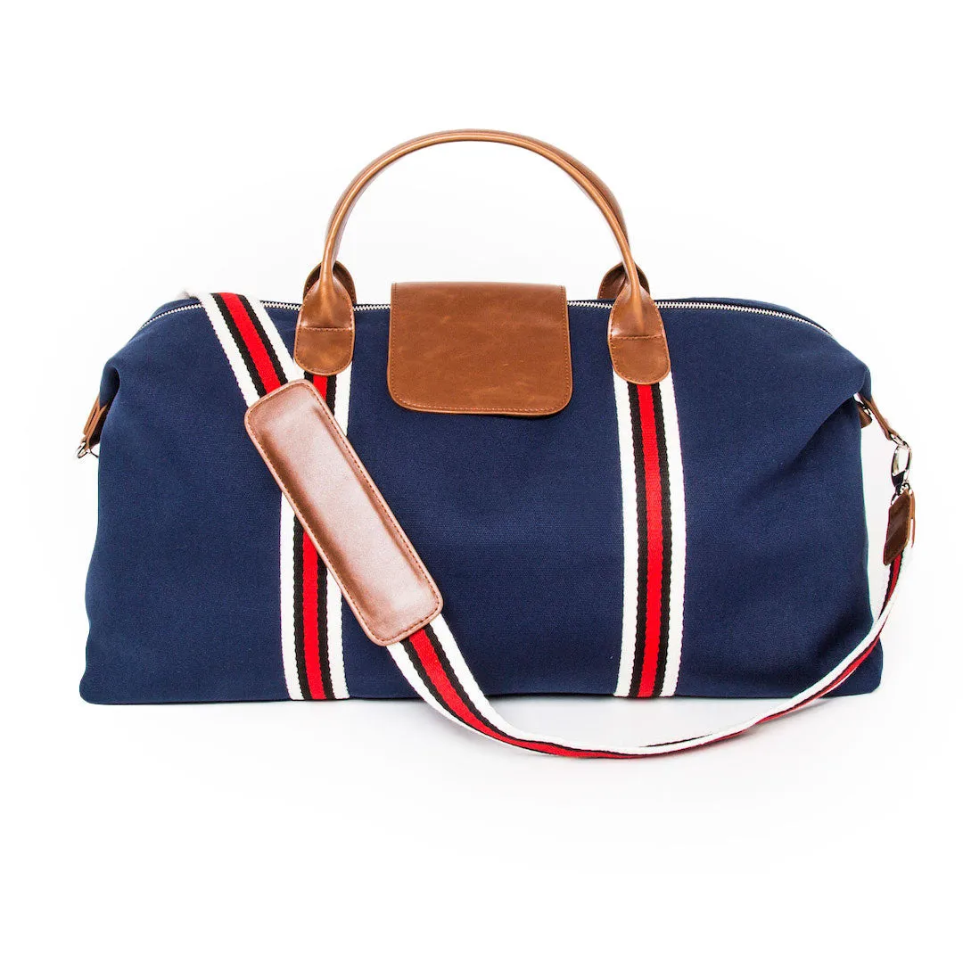 Navy Blue Weekender Bag