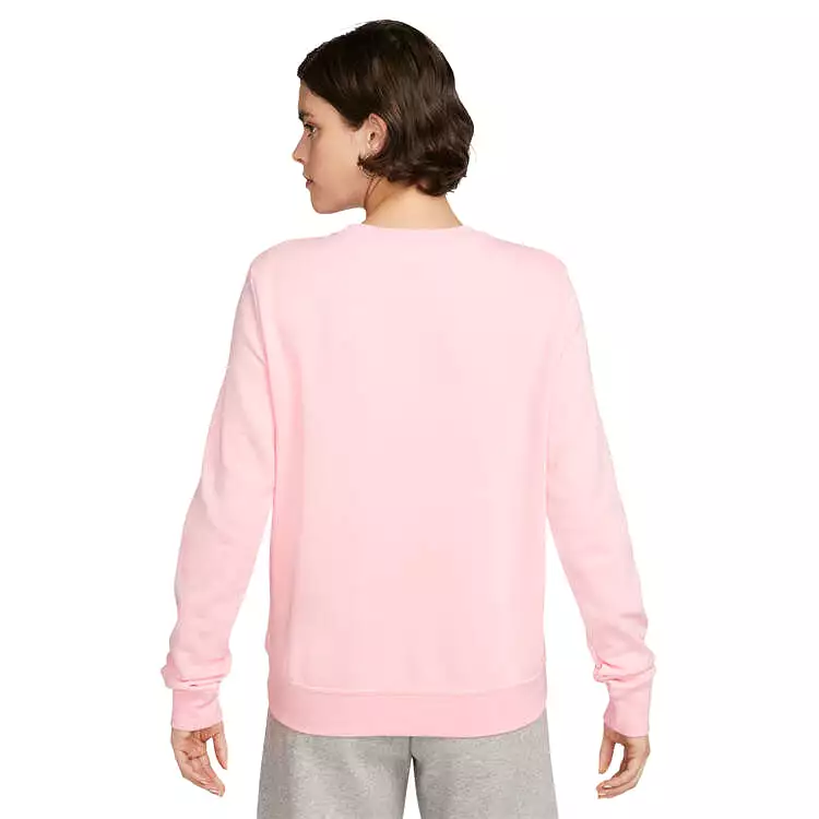 NIKE WOMEN'S CLUB FLEECE PINK SWEATSHIRT