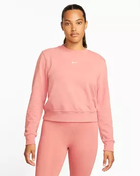 NIKE WOMEN'S ONE DRI-FIT PINK SWEATSHIRT