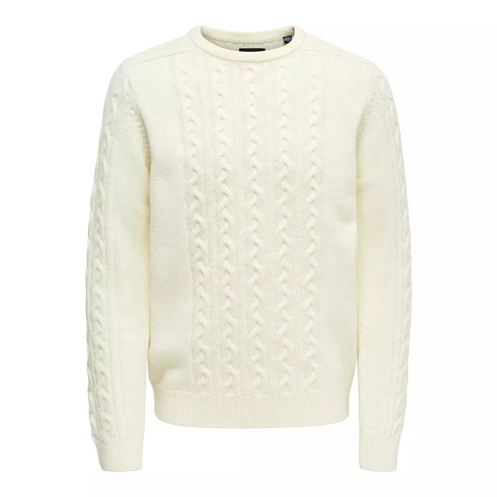 Only & Sons Men's 'Skevin' Cable Knit Jumper