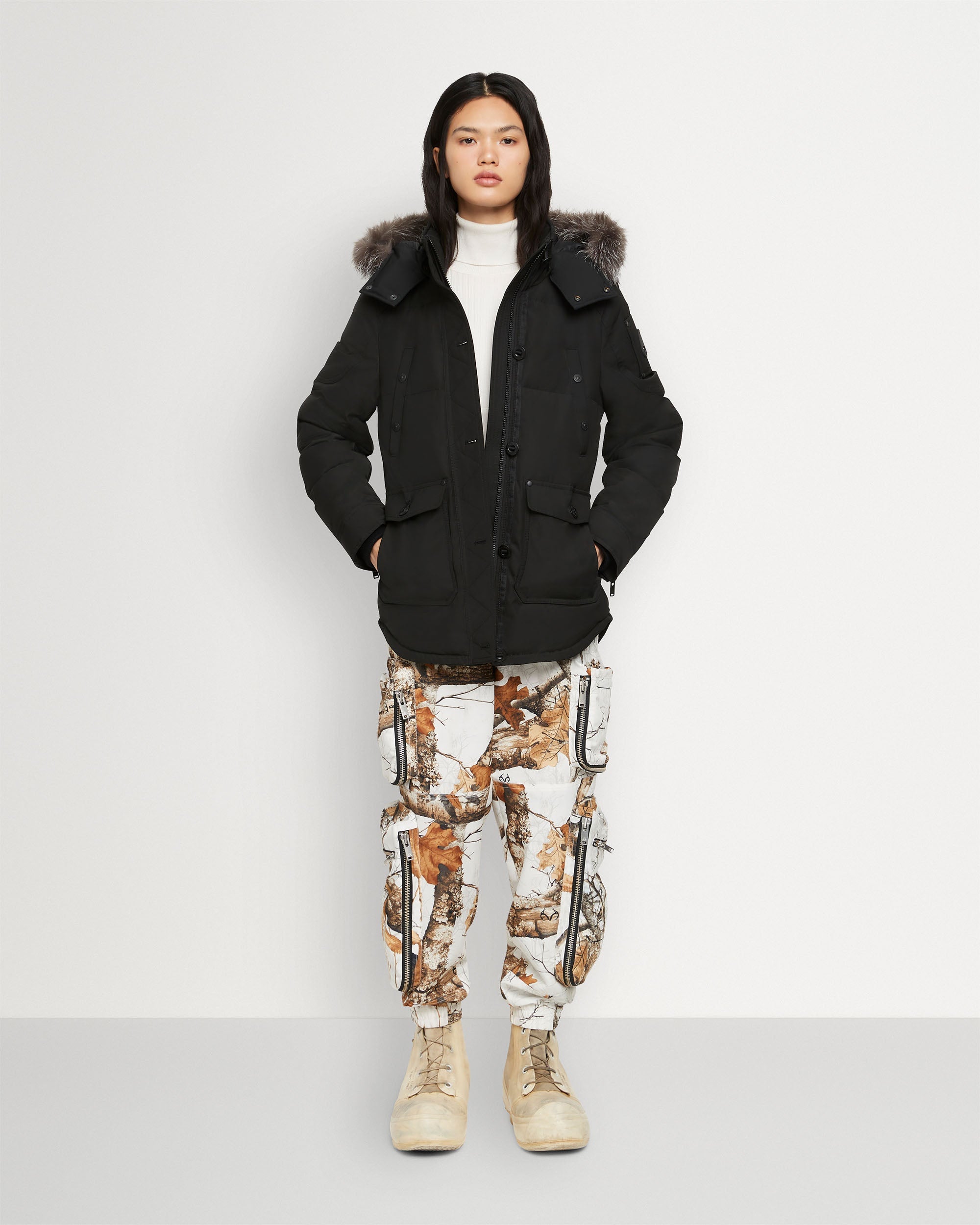 ONYX ANGUILLE JACKET SHEARLING