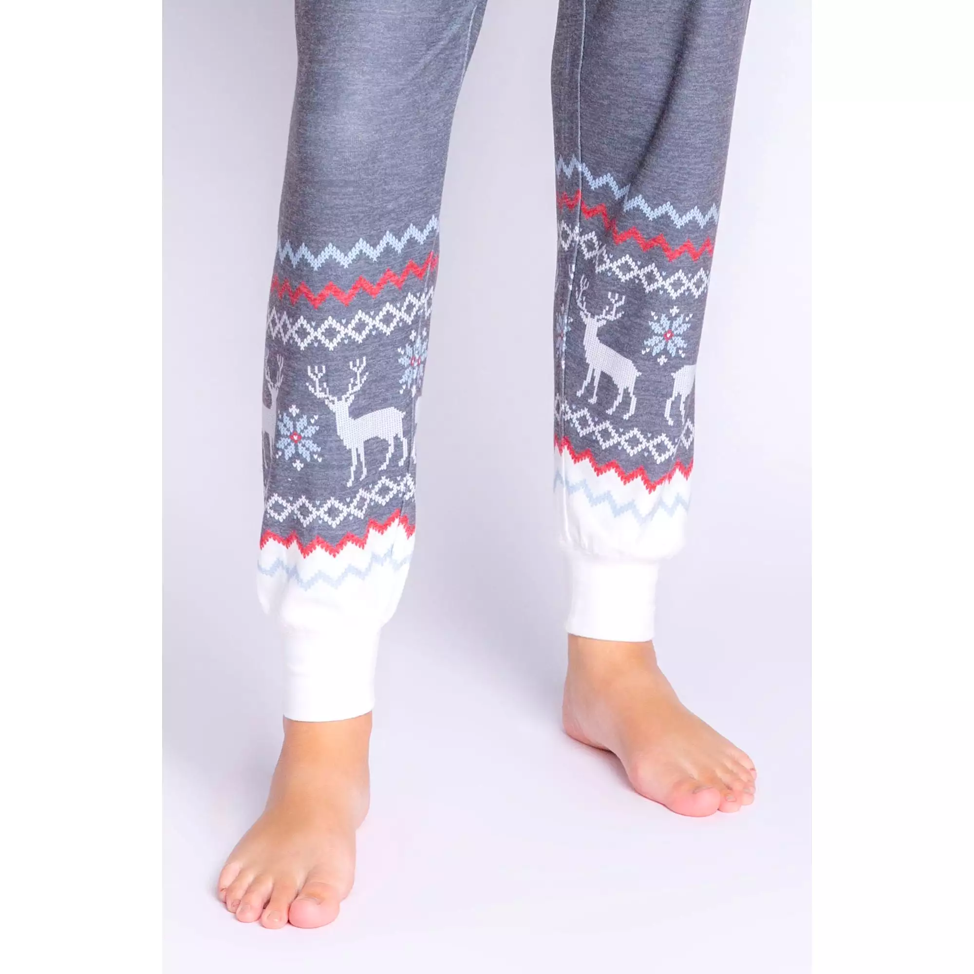 PJ Salvage Women's Family Fairisle Jammie Pants - CHARCOAL