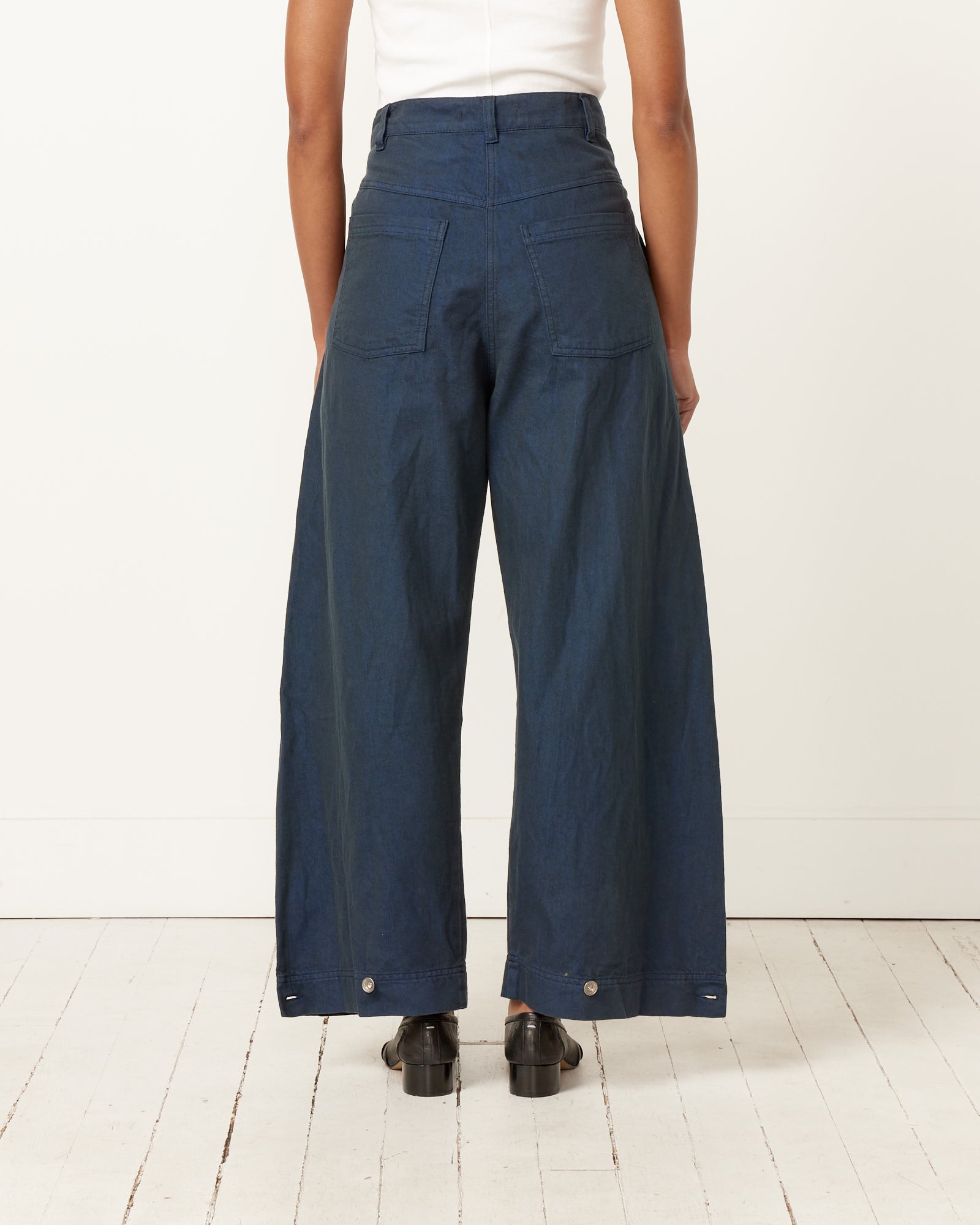 Post Denim Pant in Navy/Blue