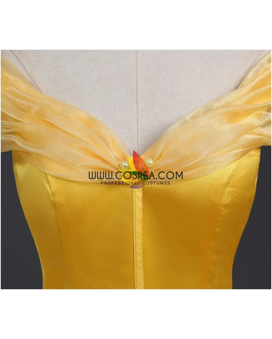 Princess Belle Classic Multilayer Organza Tulle Beauty And Beast Cosplay Costume