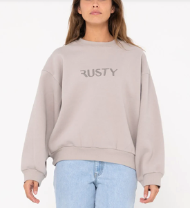 RUSTY SIGNATURE OVERSIZE CREW