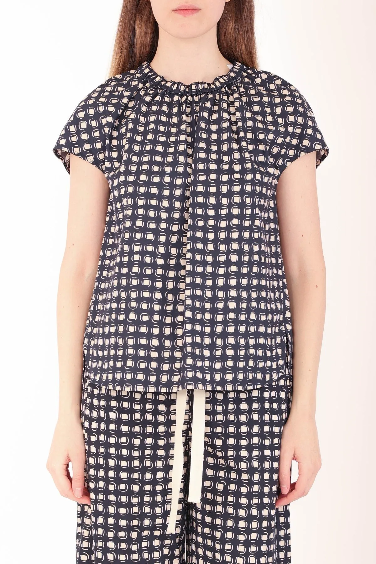 S Max Mara  |Cotton Short Sleeves Shirts & Blouses