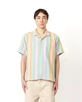 Short Sleeve Camp Shirt in Pastel Baja Blanket