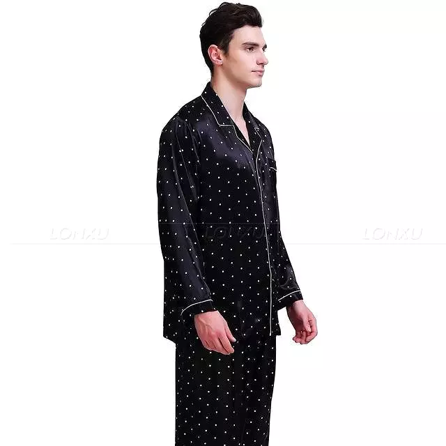 Staying Late Men Pajamas Set