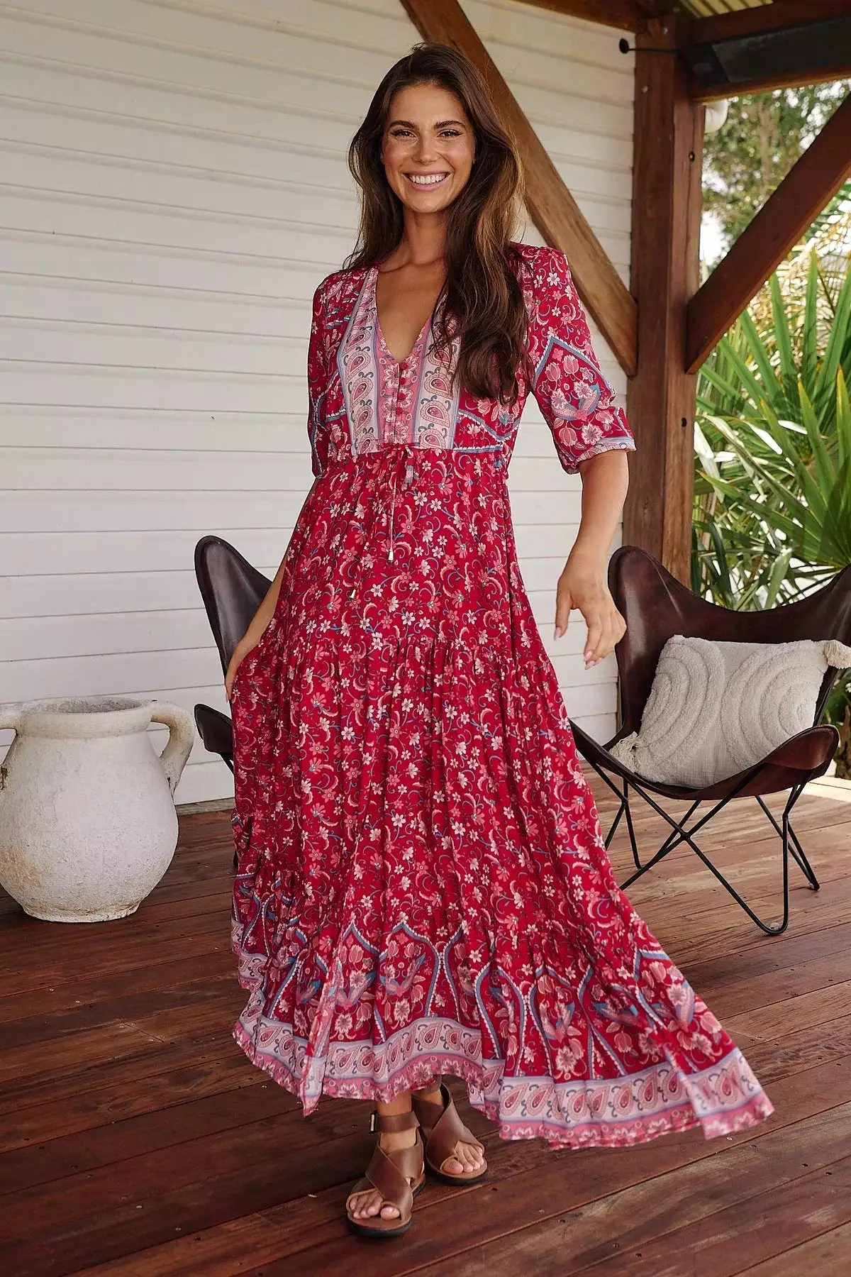 Tessa Maxi Dress - Ruby Rouge Collection