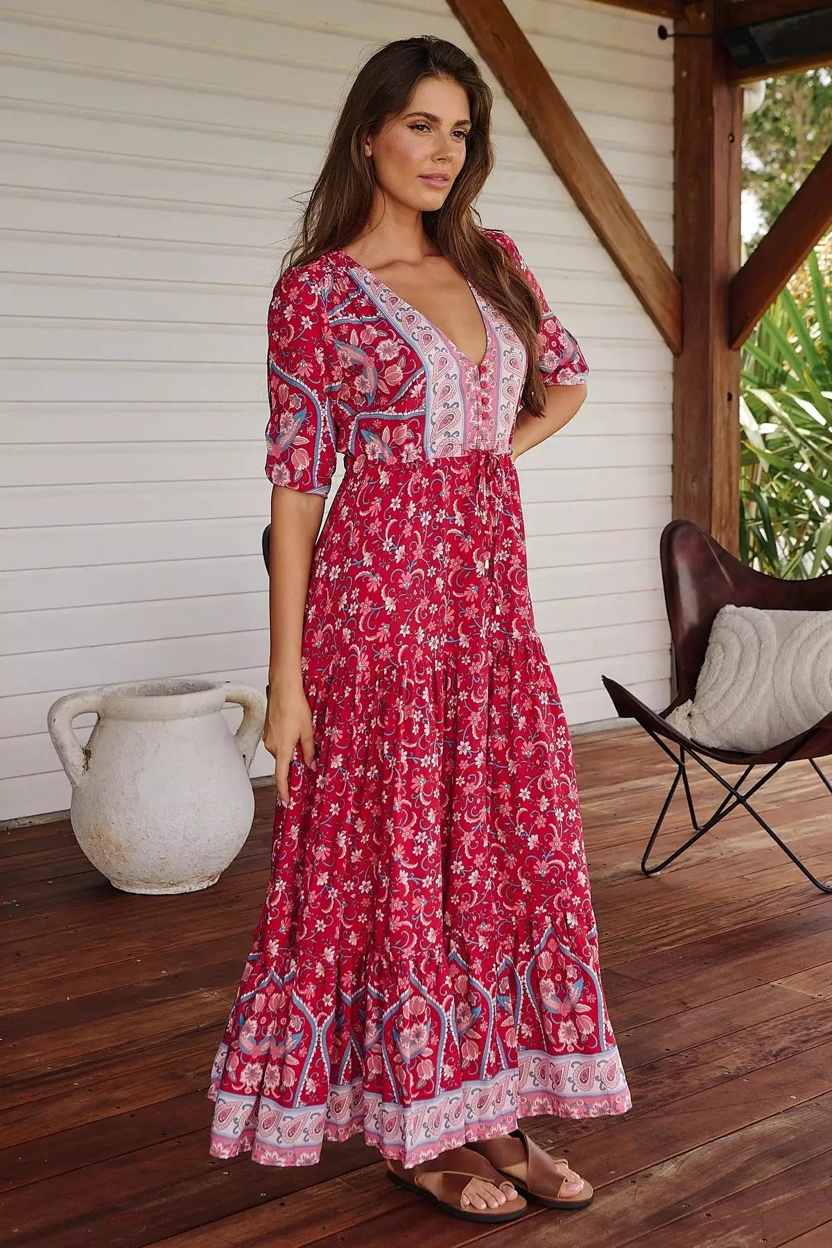 Tessa Maxi Dress - Ruby Rouge Collection