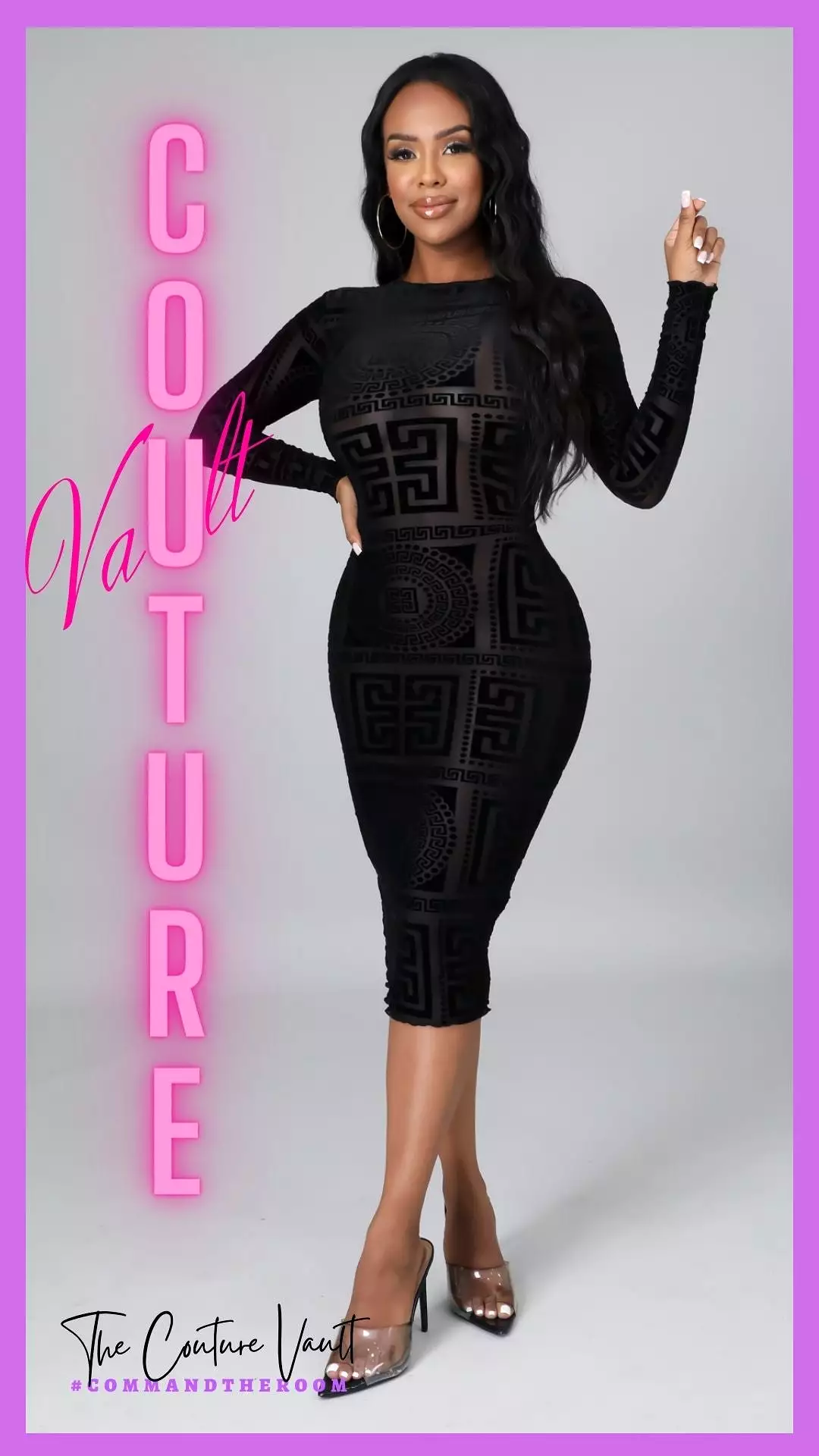 The Attraction Midi Mesh Dress