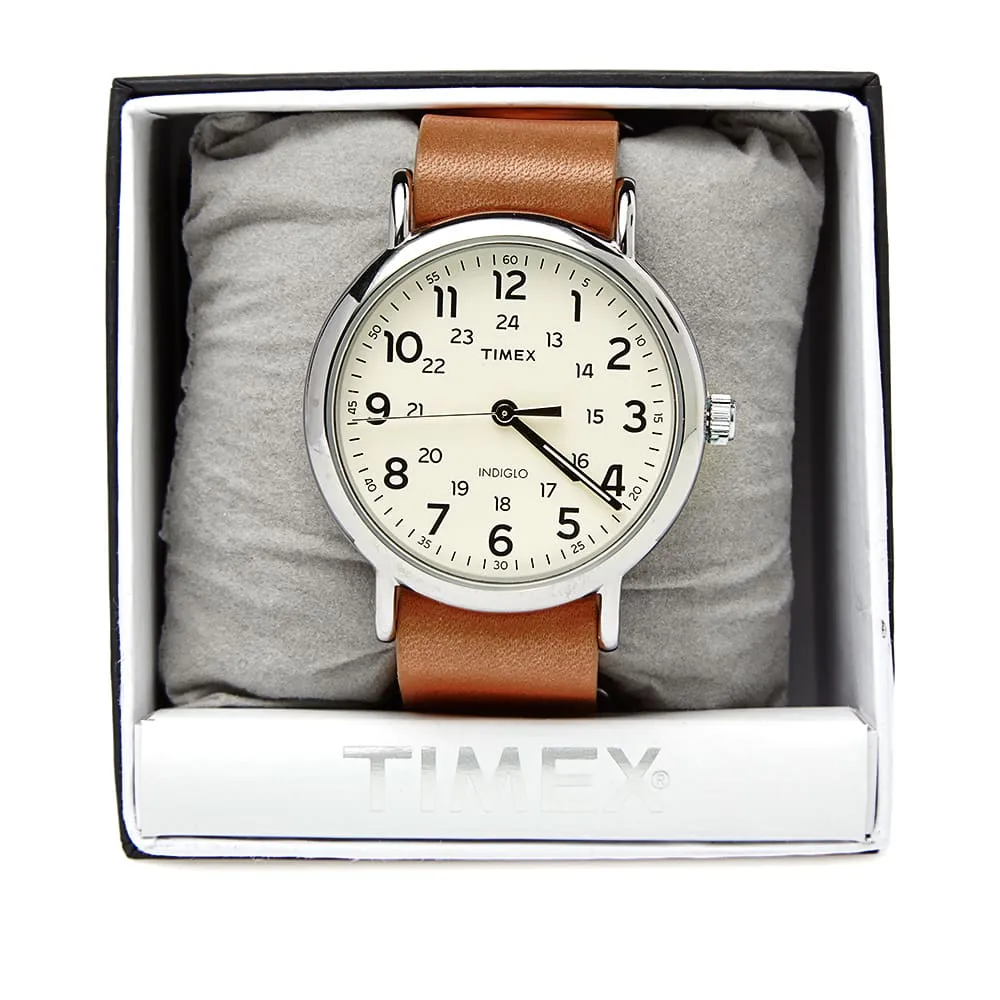 Timex Weekender 40 Slip Thru WatchTan Leather