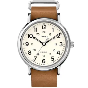 Timex Weekender 40 Slip Thru WatchTan Leather